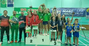 Златни момичета донесоха в Русе държавна титла по бадминтон