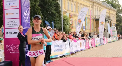 Украинката Виктория Хапилина постави нов рекорд при жените в Софийския маратон.