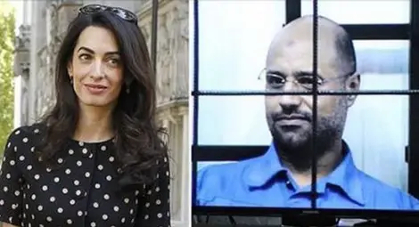 Жената на Клуни спасява сина на Кадафи от разстрел в последния момент