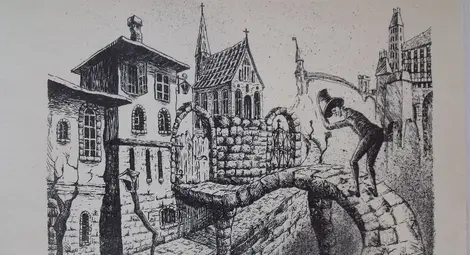 Млад график подреди първата си изложба на своите странни светове