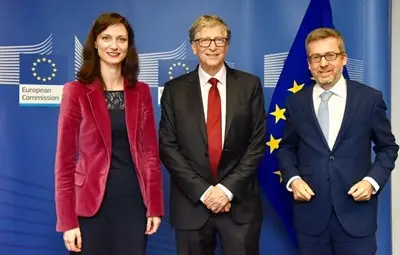 Мария Габриел договори сътрудничество с Бил Гейтс