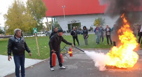 Най-модерната офис сграда в Русе показа как бързо и ефективно се действа при пожар