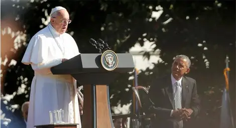Обама посрещна папата в Белия дом (снимки + видео) Обама посрещна папата в Белия дом (снимки + видео)
