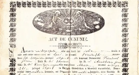 Венчалният акт на Анастасия и Петър. Снимки: Архив на автора
