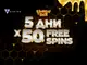 WINBET подарява на всеки нов клиент 50 безплатни завъртания в 5 поредни дни