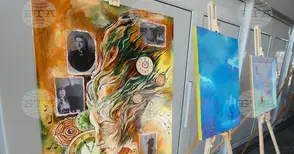 Изложба с творби от пленер, посветен на художника Кирил Петров, откриха в ломското село Сталийска махала