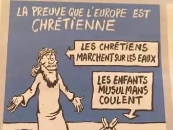 "Шарли Ебдо" възмути света с противоречиви карикатури на малкия Айлян Курди