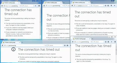 Блокираха сайтовете на властта