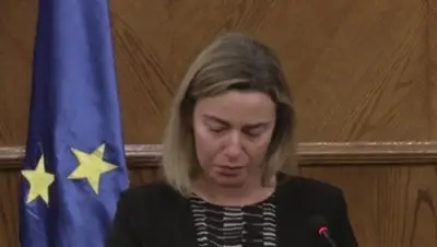 Могерини се разплака на пресконференция след атаките в Брюксел (ВИДЕО)