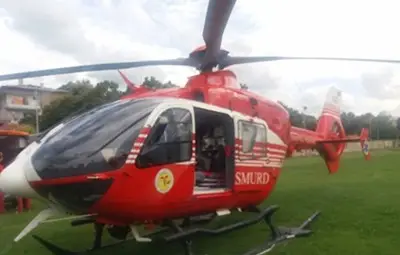 Медикоптер транспортира румънски гражданин от Силистра за Букурещ Медикоптер транспортира румънски гражданин от Силистра за Букурещ