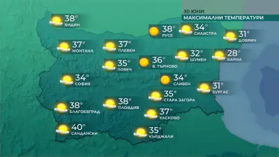 Температури около и над 35 градуса се очакват следобед Температури около и над 35 градуса се очакват следобед