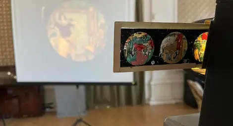 Стъклени плаки за Латерна магика дарени на музея в Русе от Хачик и Едварт Лебикян /галерия/