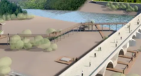 Проектът предвижда мостът да изглежда така.