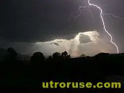 Мълния подпали стопанска постройка във Водица Мълния подпали стопанска постройка във Водица