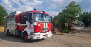 Горя автосервиз в старозагорското село Преславен