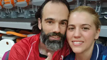 Стефан Лъвчиев от СКТМ "Дунав"-Русе с бронз на смесени двойки от държавното първенство за мъже и жени Стефан Лъвчиев от СКТМ "Дунав"-Русе с бронз на смесени двойки от държавното първенство за мъже и жени