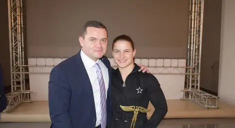 Състезателката по борба Биляна Дудова бе най-добра спортистка на Русе през 2019 година.                                   Снимка: Утро