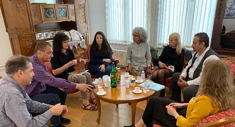 Новият директор на музея в Гюргево и екипа му на първо работно посещение в музея в Русе