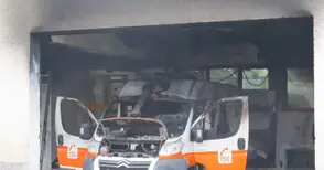 Линейка се запали и изгоря в Спешна помощ