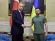 Зеленски благодари на Ердоган за ролята му за запазването на сделката за износ на зърно от украинските пристанища