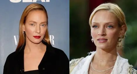 И Ума Търман се появи с неузнаваемо лице