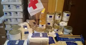 БЧК помага на бедни с храна и дезинфектанти