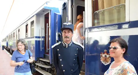 Влакът на крал Карол Първи спря в Русе с две делегации Влакът на крал Карол Първи спря в Русе с две делегации