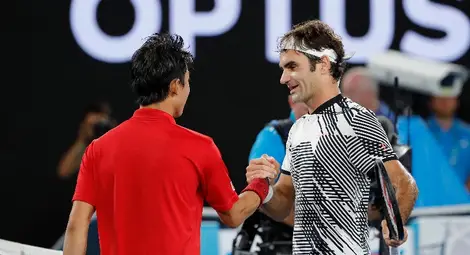 Роджър Федерер се справи с Нишикори в пет сета