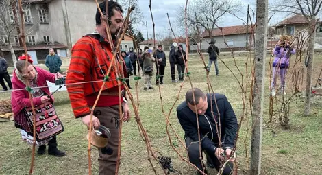 Вдигнаха автентична възрожденска кръчма на Празника на виното и лозята в Сандрово
