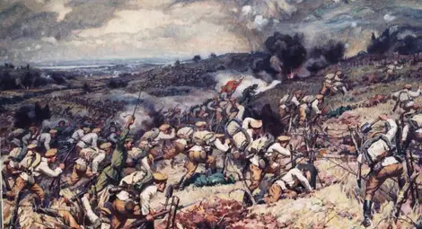 Превземането на Тутракан. Художник: Димитър ГЮДЖЕНОВ