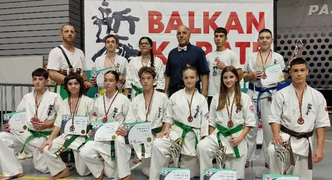 &bdquo;Русе&ldquo; с 4 титли и 7 медала  на балканското по карате