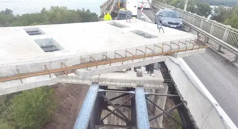 167 панела с тегло над 900 т са изработени от началото на ремонта на Дунав мост