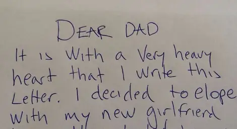 Ученик написа УНИКАЛНО писмо на баща си Ученик написа УНИКАЛНО писмо на баща си