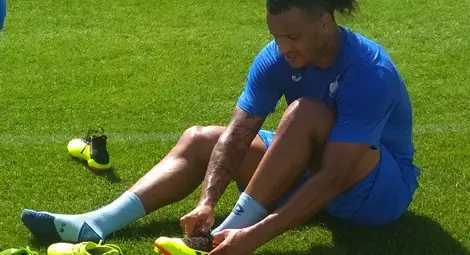 Семедо показа старание в едва втората си тренировка. Снимка: Георги ХРИСТОВ