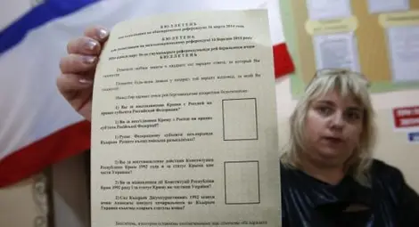 Вижте черно-бялата визия за референдума в Крим