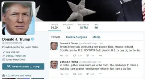 Южна Корея е назначила човек, който да следи "Туитър"-а на Тръмп