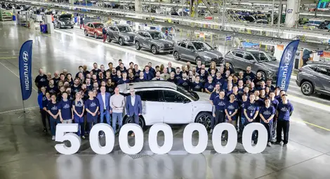 5 000 000 произведени автомобила Hyundai в Носовице