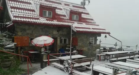 Аномалия: Сняг на парцали валя на Ястребец