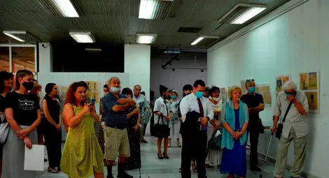 Снимки от откриването на изложбата в Художествената галерия  Снимки: Художествена галерия