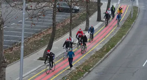 Коледа на колела в Разград