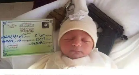 "Ислямска държава" използва новородено в реклама "Ислямска държава" използва новородено в реклама