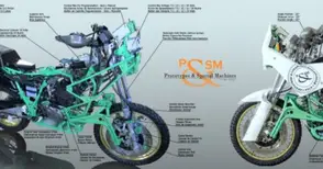 Русенска компания представи уникален мотоциклет с променлив наклон на вилката