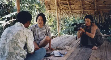 Момент от заснимането на &bdquo;Тотал-НО отричане&ldquo;.