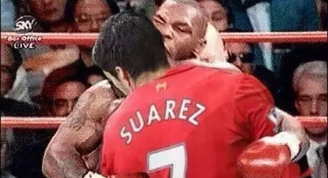 Facebook полудя по "канибала" Суарес  /галерия/