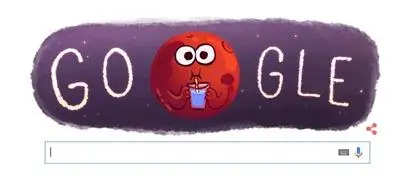 Google отбеляза откриването на вода на Марс със специален дудъл