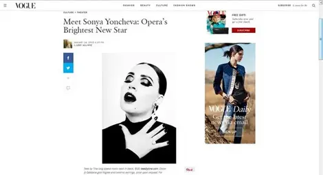 &ldquo;Вог&rdquo; обяви българското сопрано Соня Йончева за най-ярката нова оперна звезда в САЩ