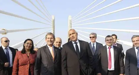 Борисов, Понта и Хаан на разходка по "Дунав мост 2"