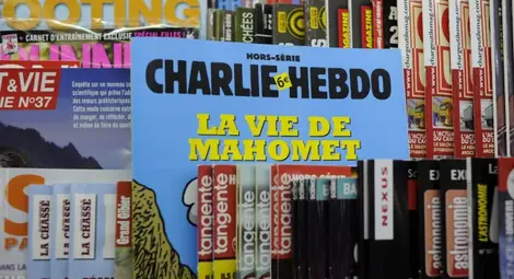 Първият брой на „Шарли ебдо“ след атаката – с Мохамед на първа страница Първият брой на „Шарли ебдо“ след атаката – с Мохамед на първа страница