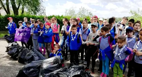 60 чувала с отпадъци събраха скаутите  по бреговете на Дунав и Русенски Лом