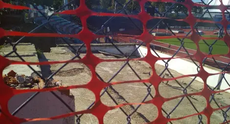 На това място трябва да се вдигне специалният сектор. Снимка: Георги ХРИСТОВ